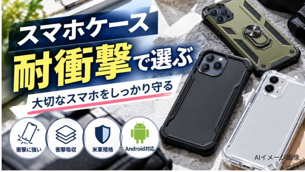耐衝撃スマホケースおすすめ|MIL規格と保護力を徹底比較アイキャッチ画像