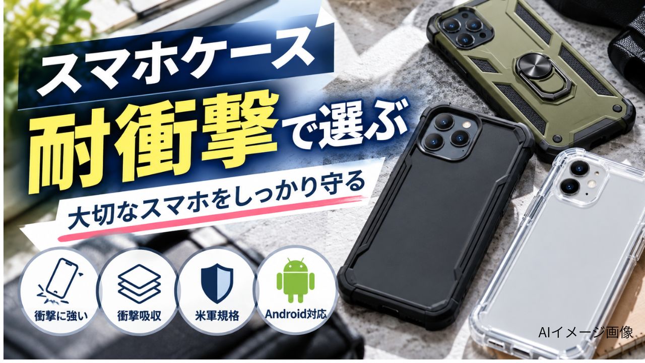 耐衝撃スマホケースおすすめ|MIL規格と保護力を徹底比較アイキャッチ画像